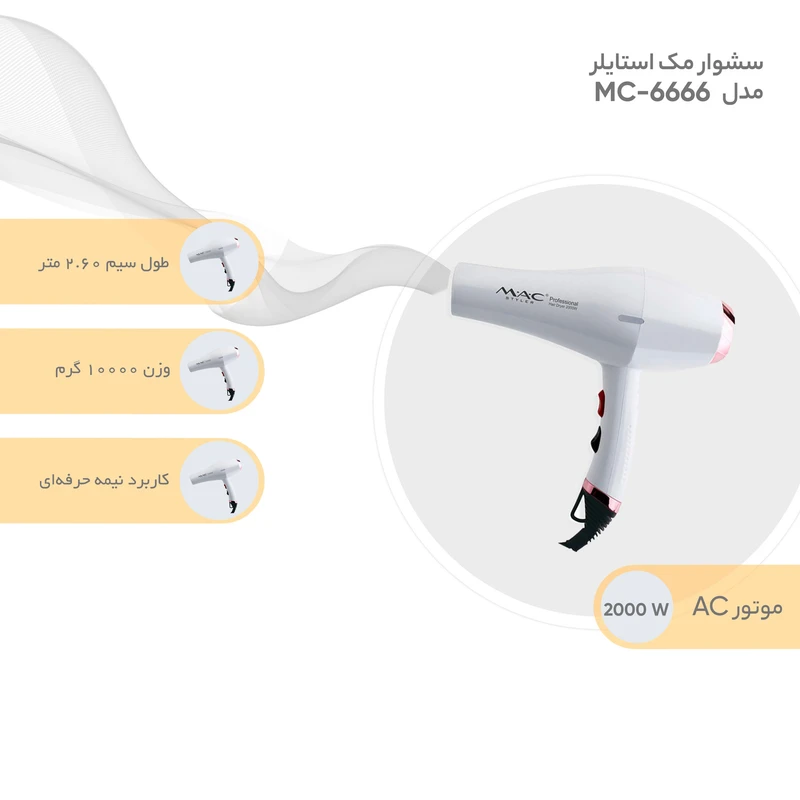 سشوار سفید 2